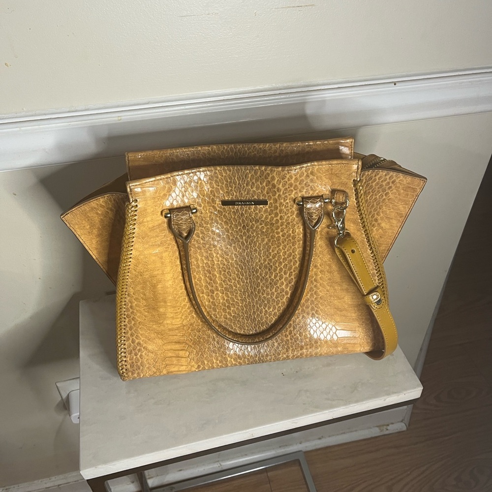 RARE FIND! Brahmin Priscilla satchel.